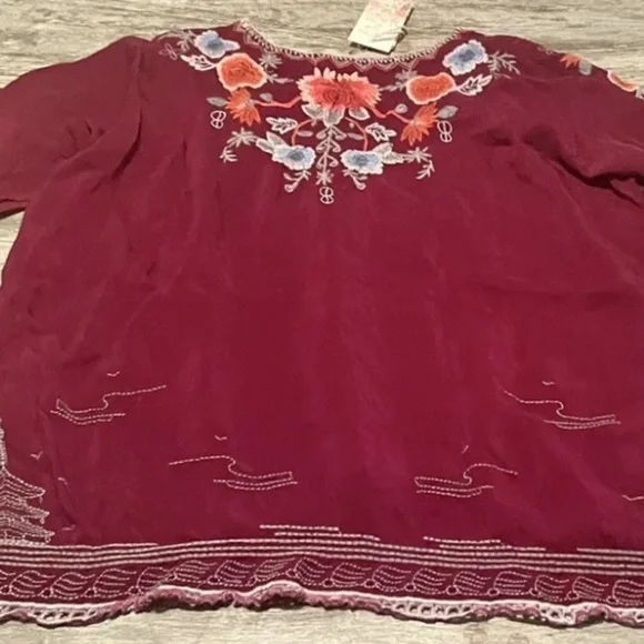 Johnny Was Hamayu Embroidered Blouse NWT - Picture 10 of 12